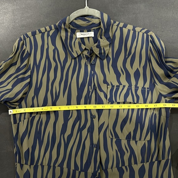 MSCH Copenhagen Zebra button-up Maxi Dress - Picture 6 of 9